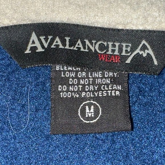 Women's Avalanche Fleece Full‎ Zip Jacket Cream/Blue Size Medium - Picture 5 of 6